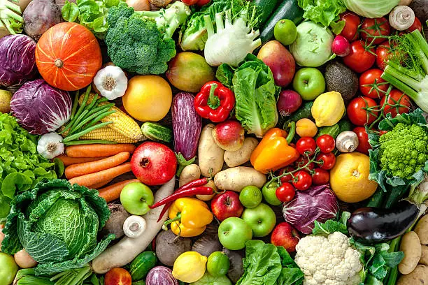 Fresh fruits and vegetables at The Fruity World